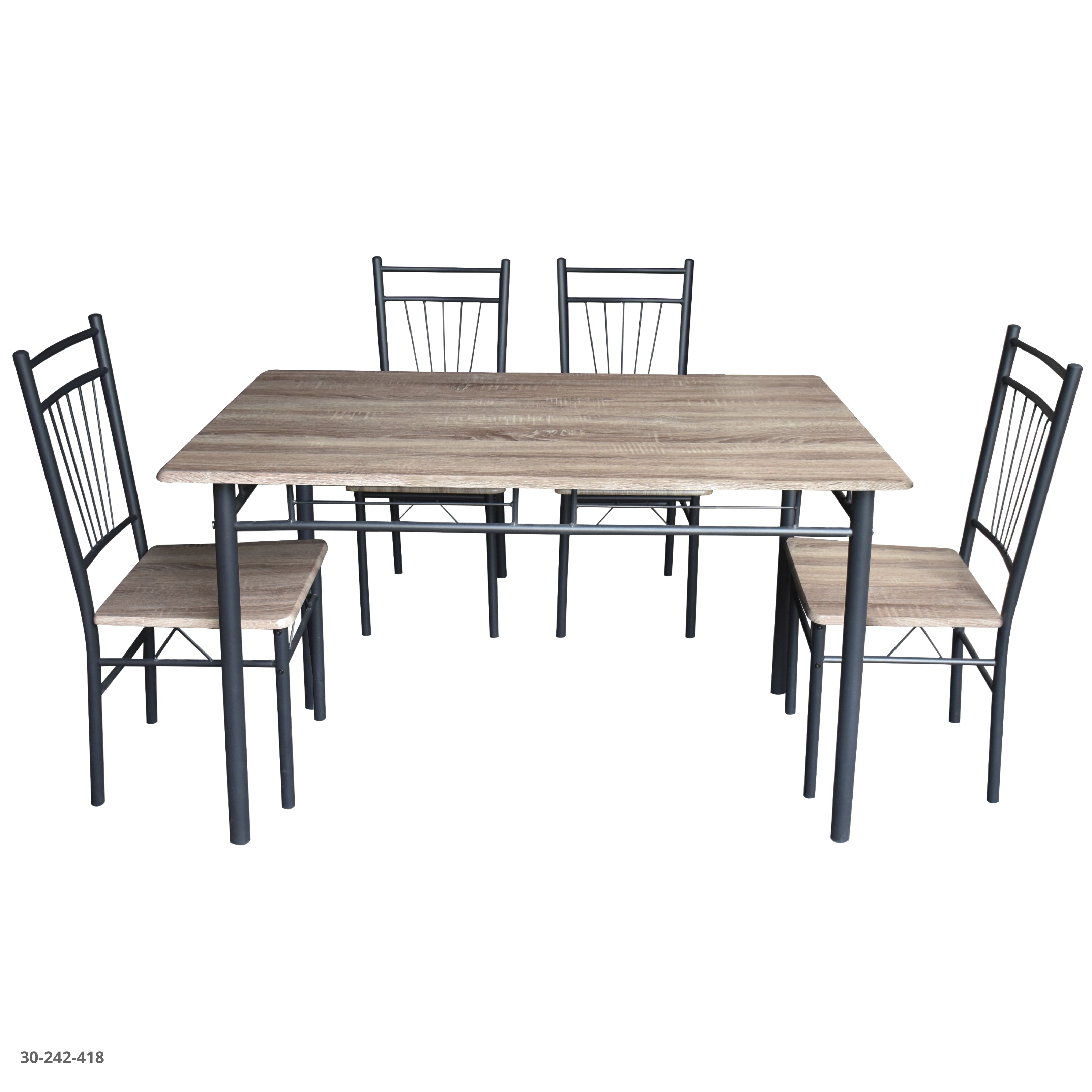 PLASTIC 5-SEAT TERRACE SET SATANA / 8-0138