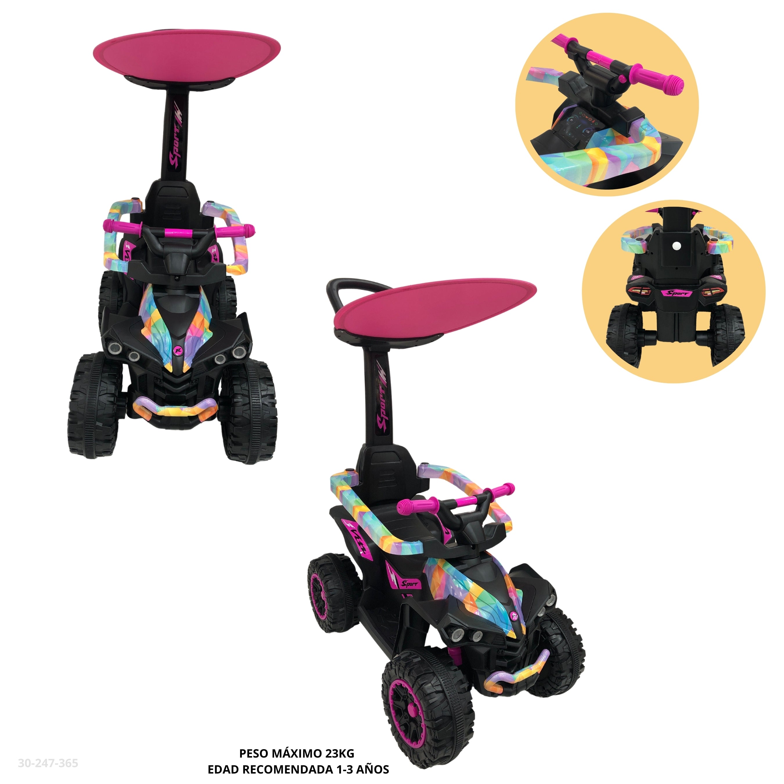 PINK GIRLS MOTORCYCLE / 30-247-342