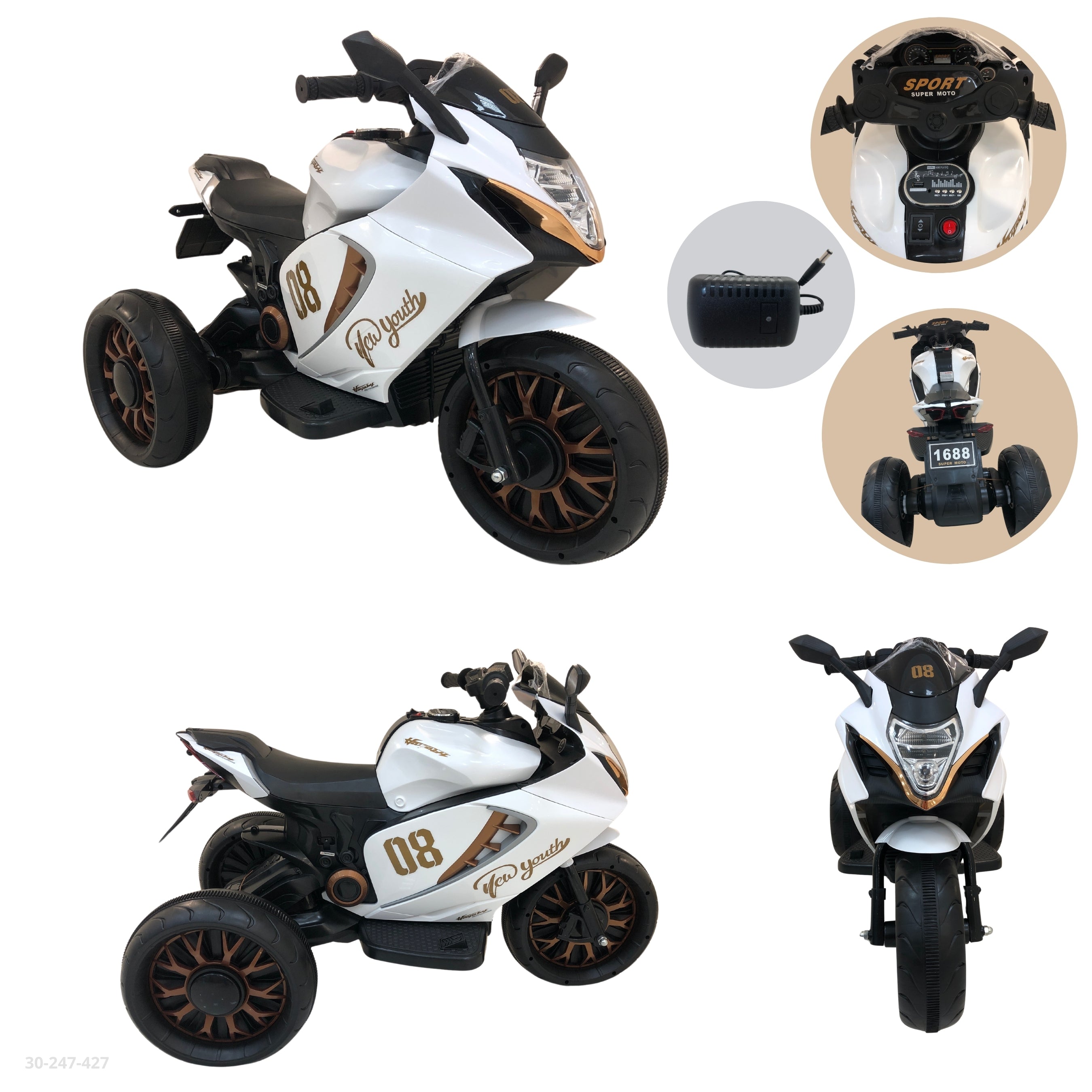 MOTO BLANCA