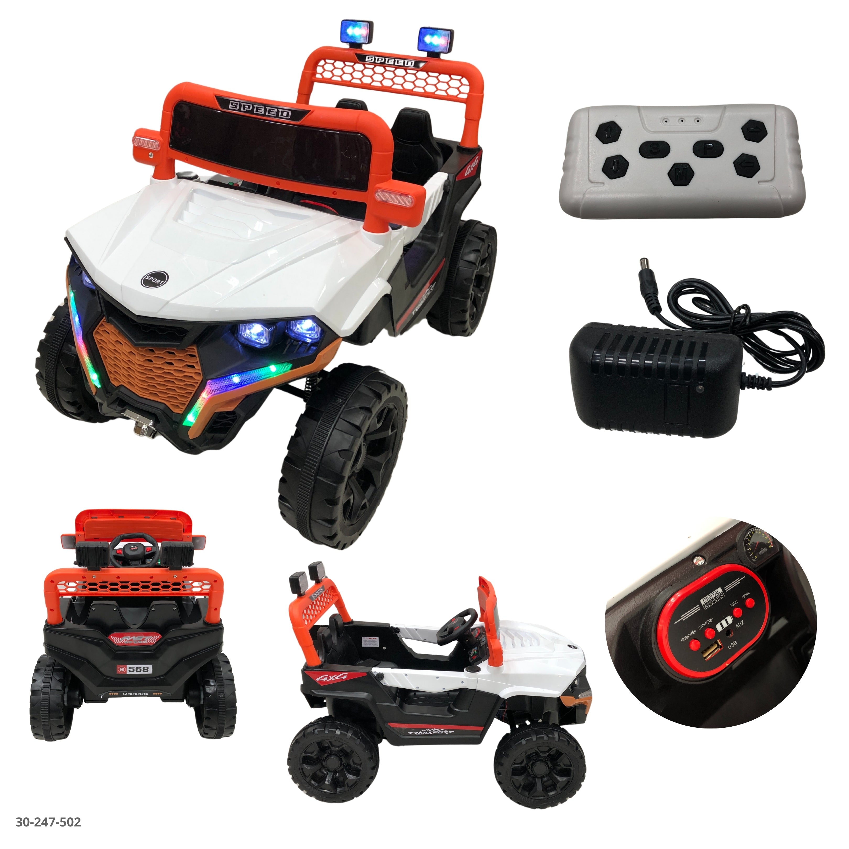 CARRO BLANCO PARA NIÑO