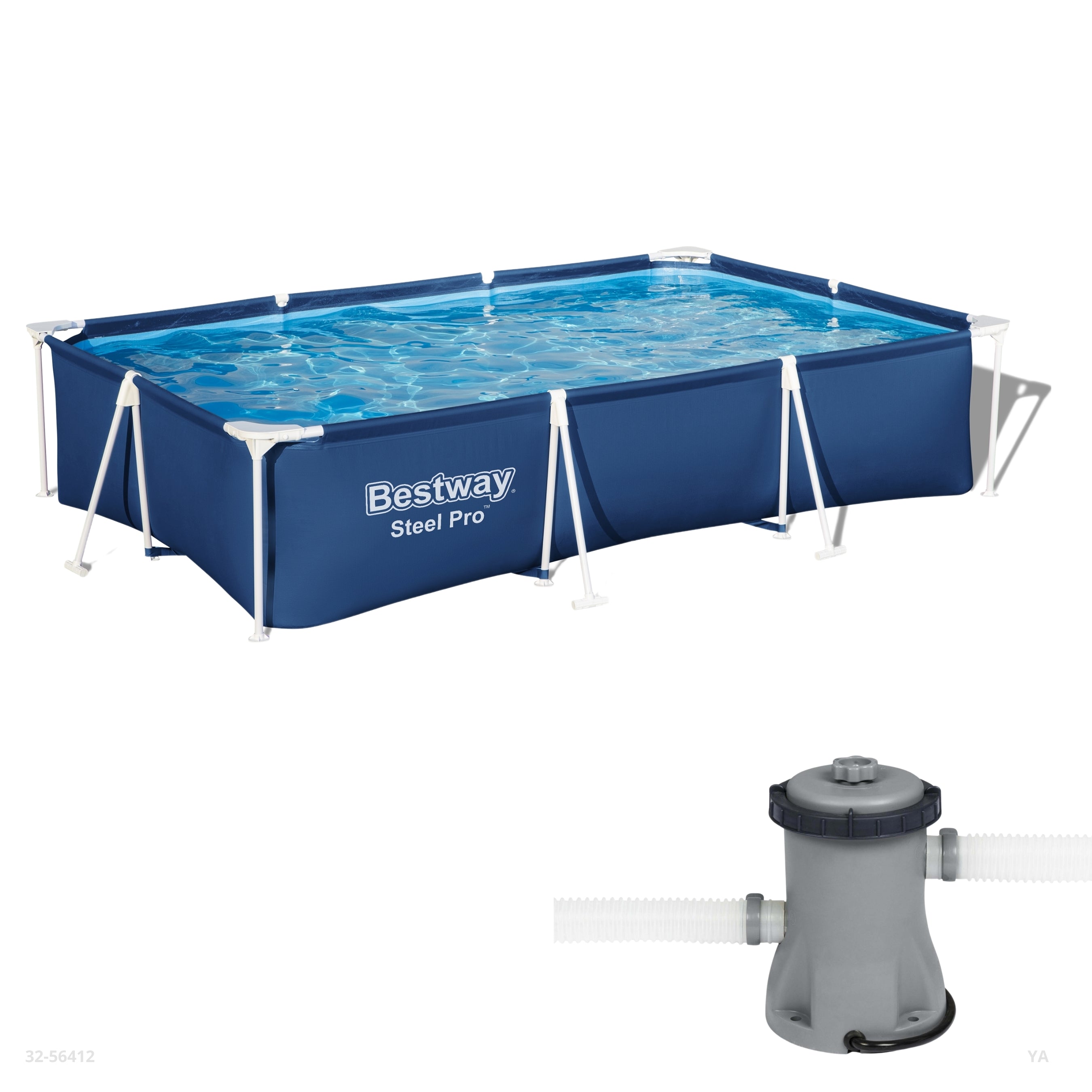 PISCINA+FILTRO RECTANGULAR 300*201*66CM
