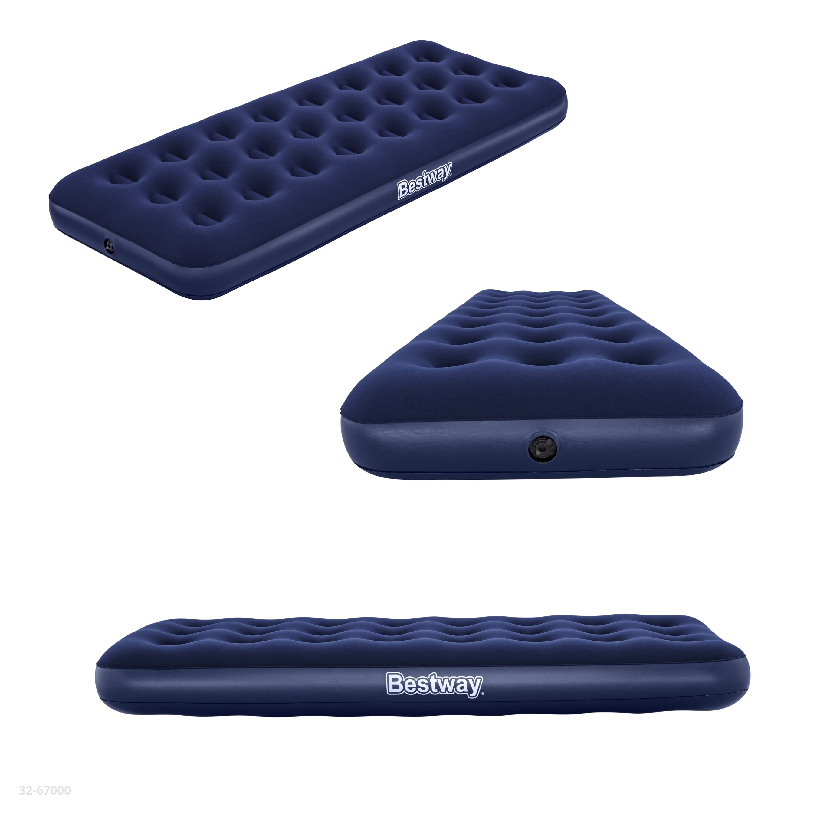 INFLATABLE QUEEN BLUE MATTRESS 203*152*28CM / 32-67226