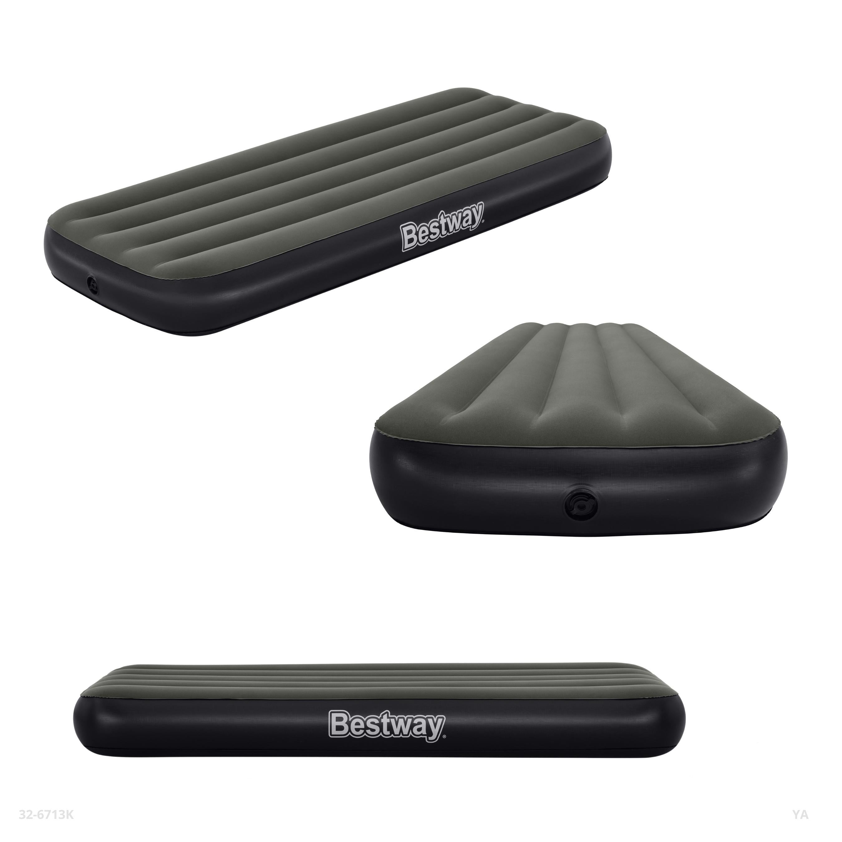 JR TWIN INFLATABLE MATTRESS BLACK 185*76*25CM / 32-6713K
