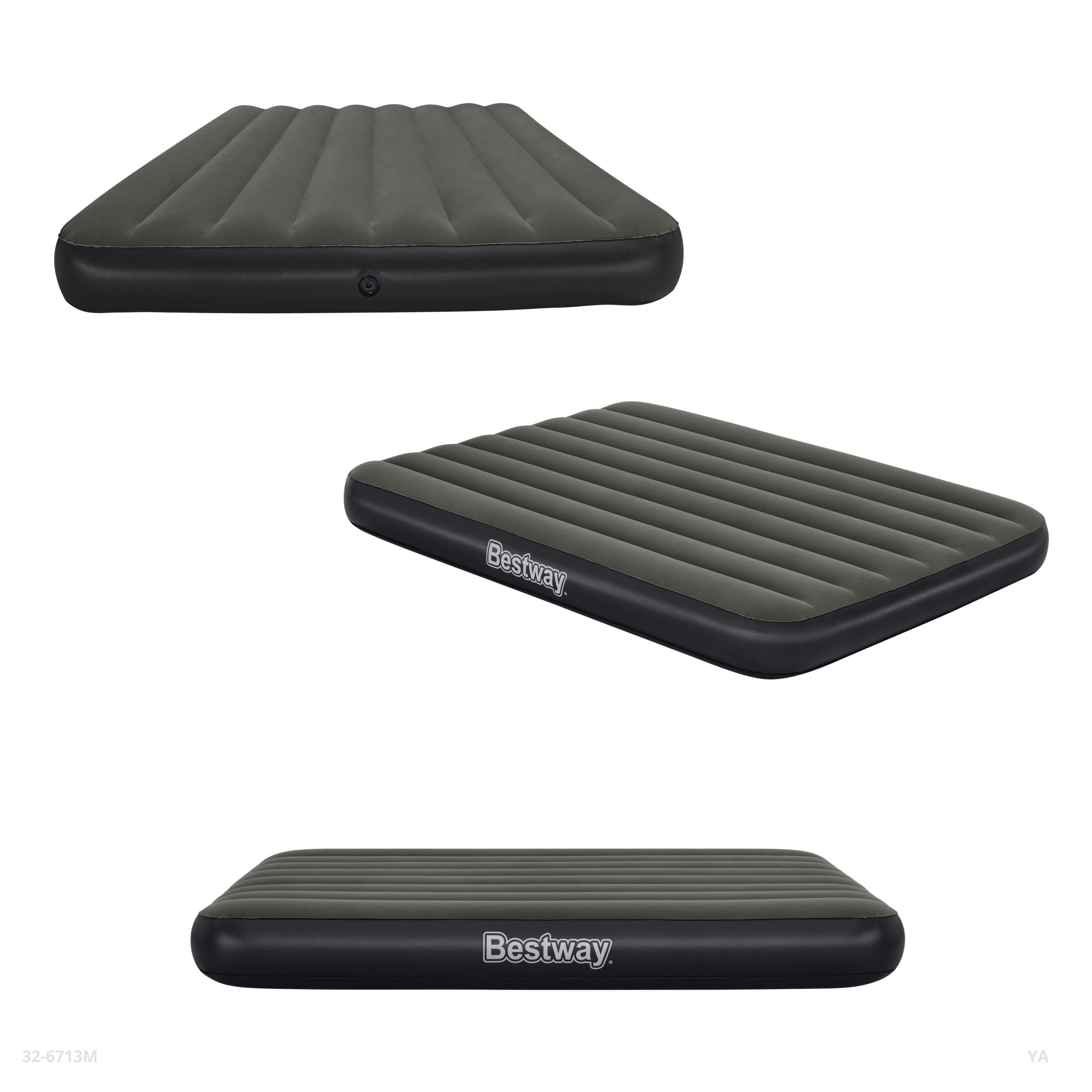 FULL BLACK INFLATABLE MATTRESS 191*137*25CM / 32-6713M