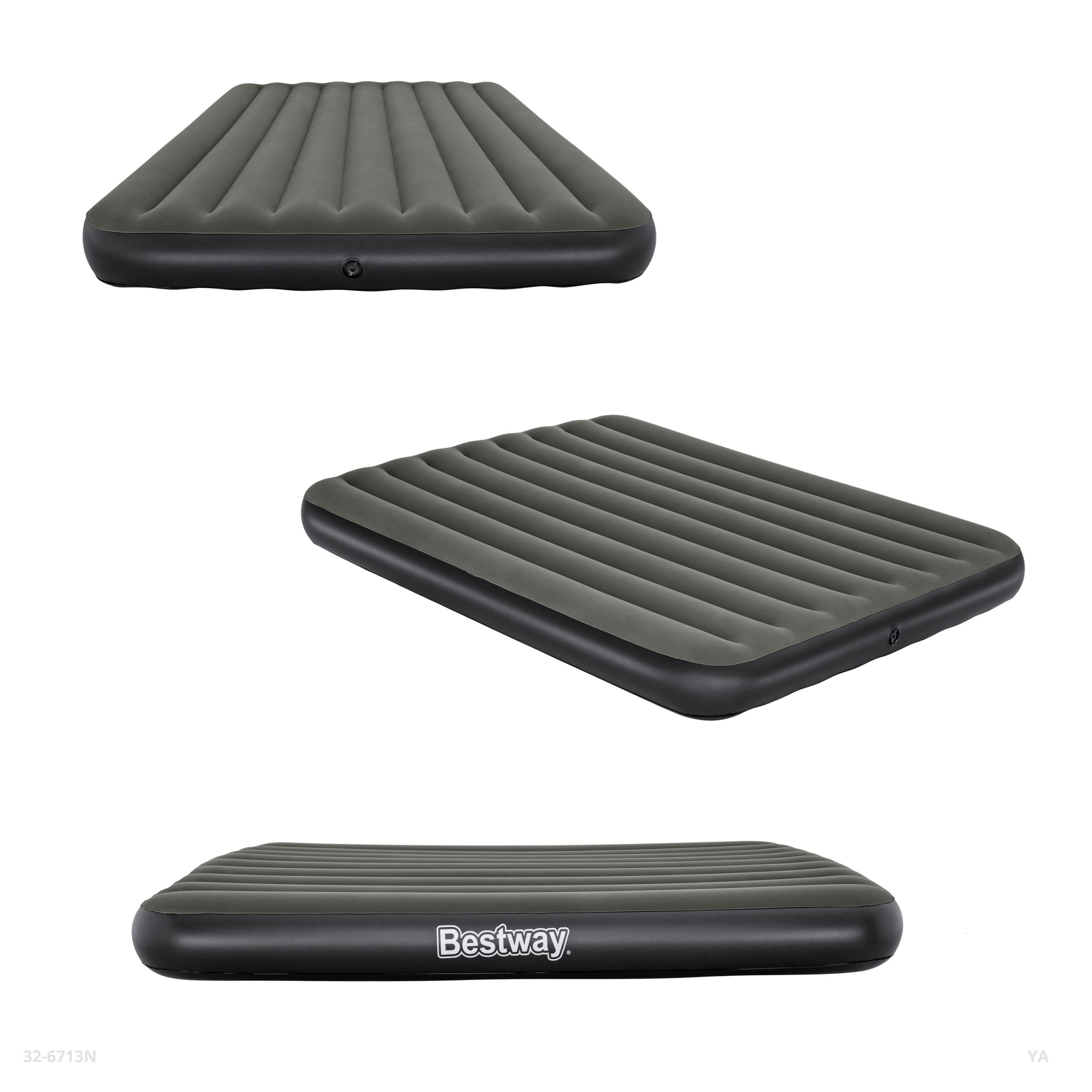 INFLATABLE QUEEN BLACK MATTRESS 203*152*25CM / 32-6713N