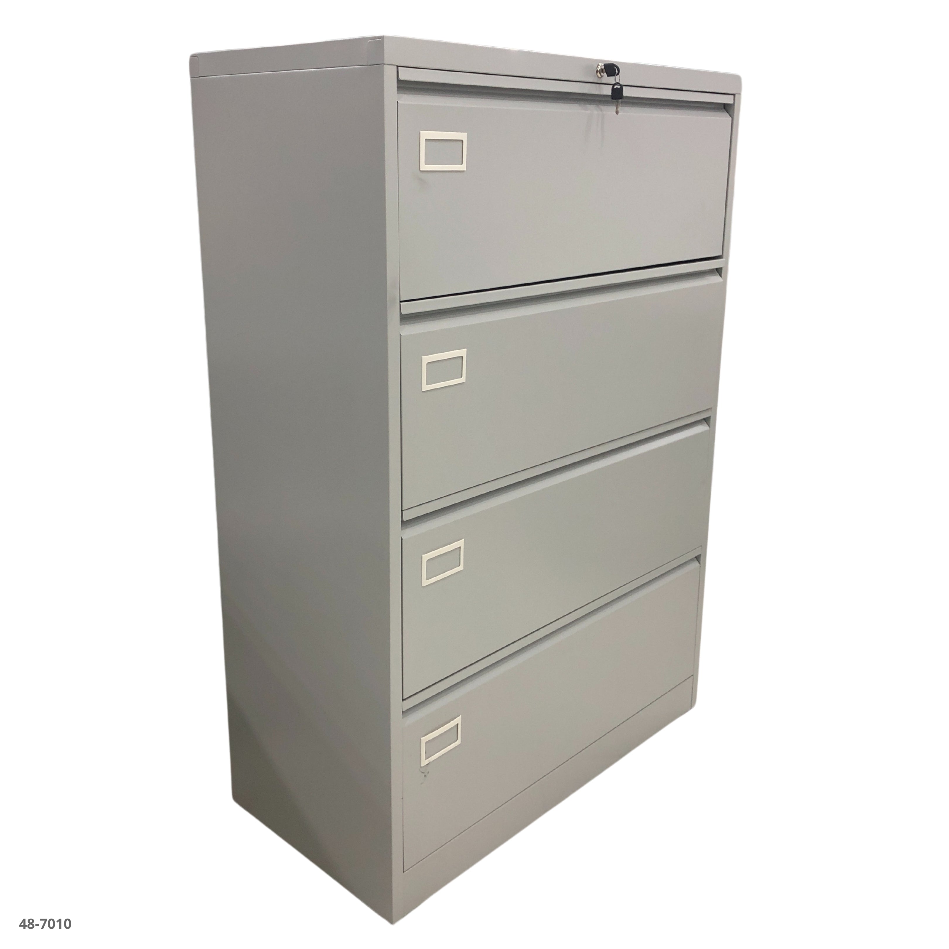 ARCHIVADOR LATERAL METALICO 4 GAVETAS GRIS CLARO