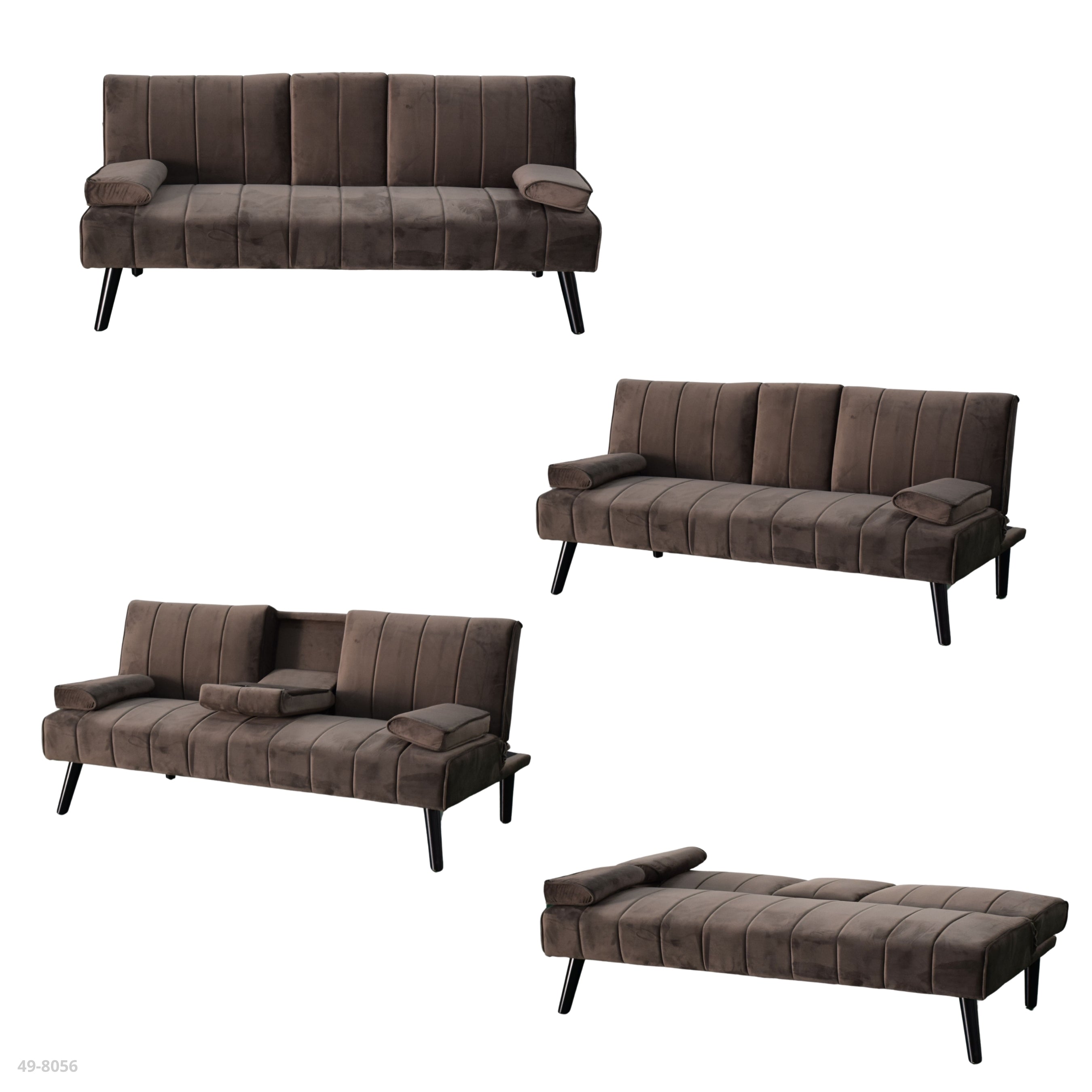 SOFA CAMA CAFÉ / PATAS NEGRAS