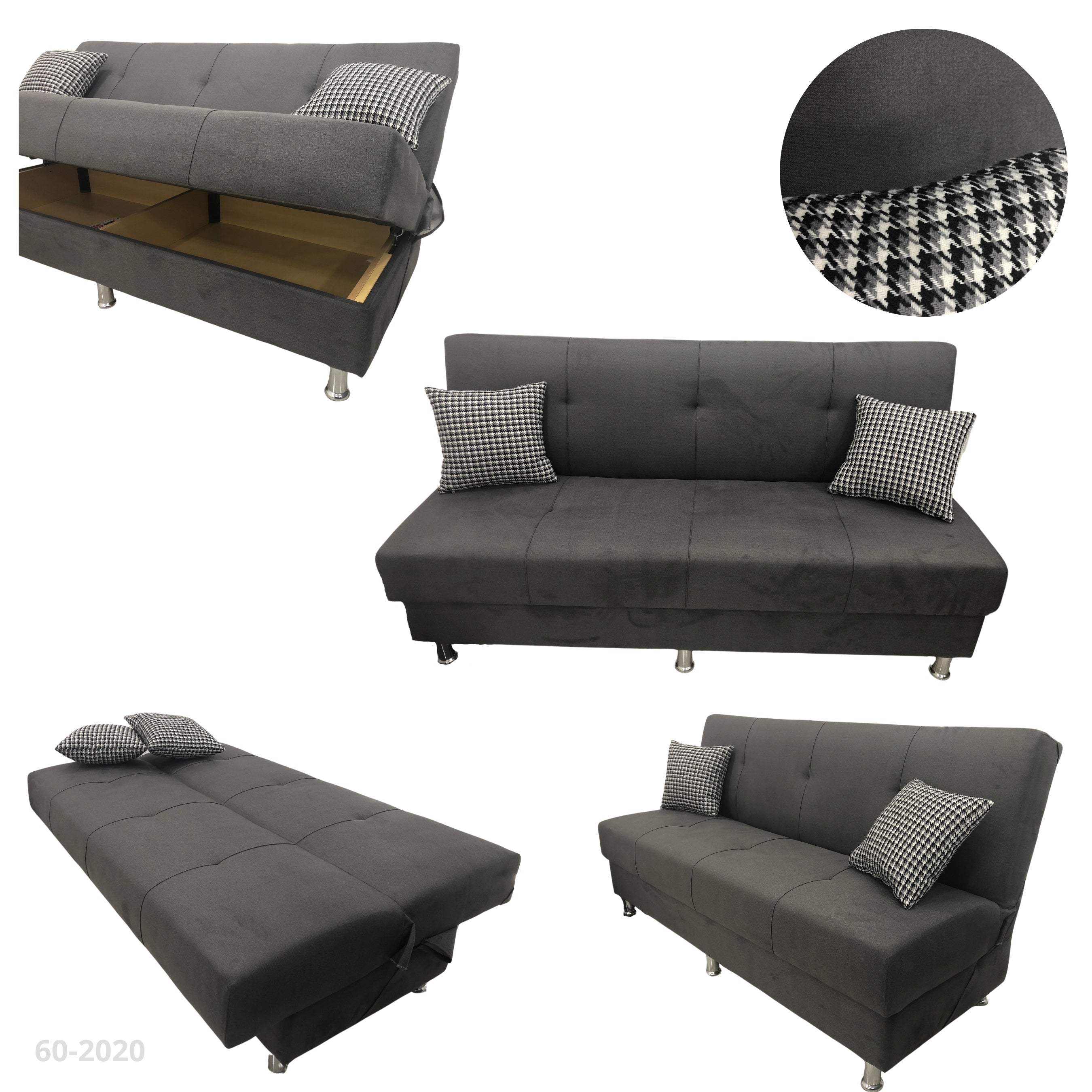SOFA CAMA CUBE GRIS