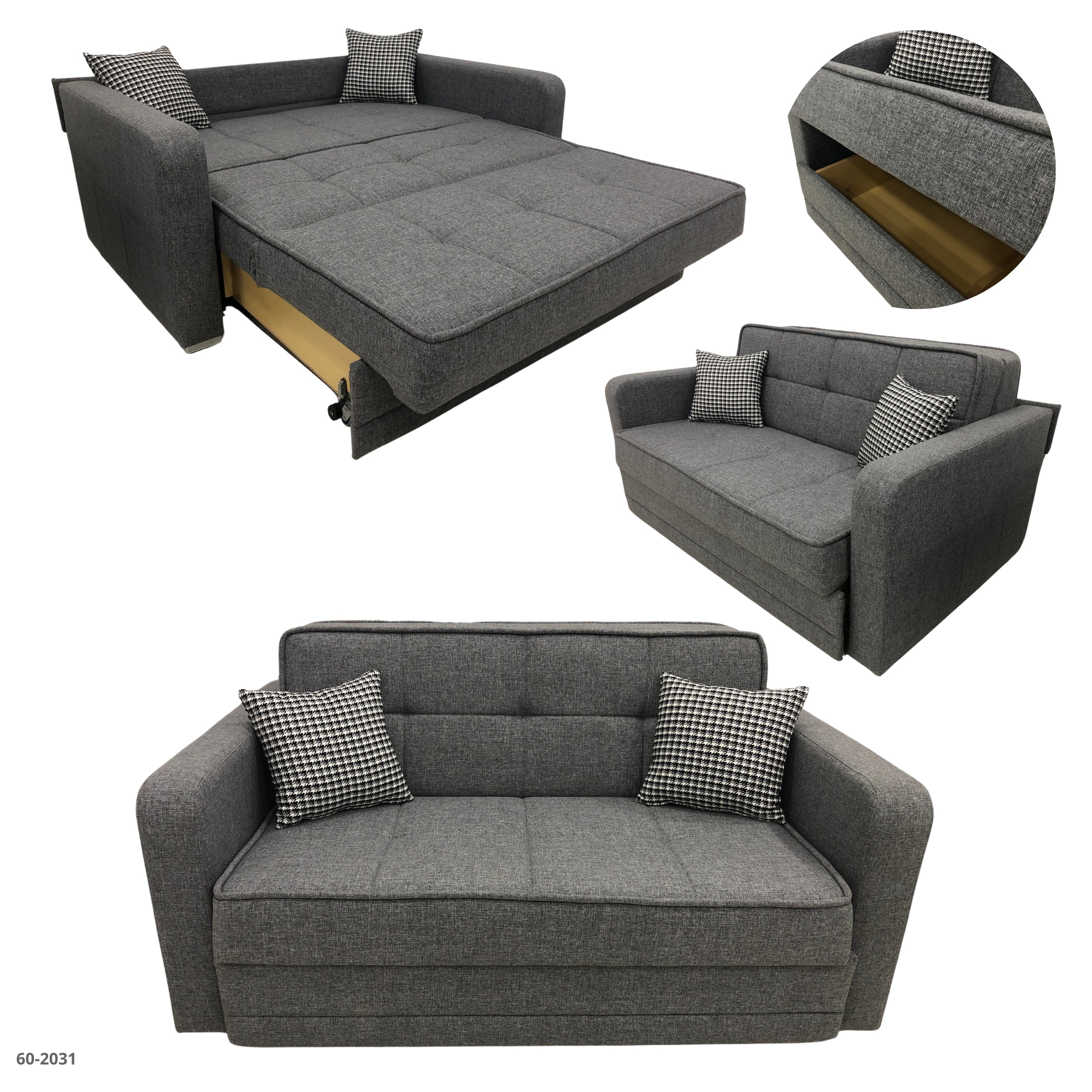 SOFA BED MAX PRIME GRAY / 60-2031