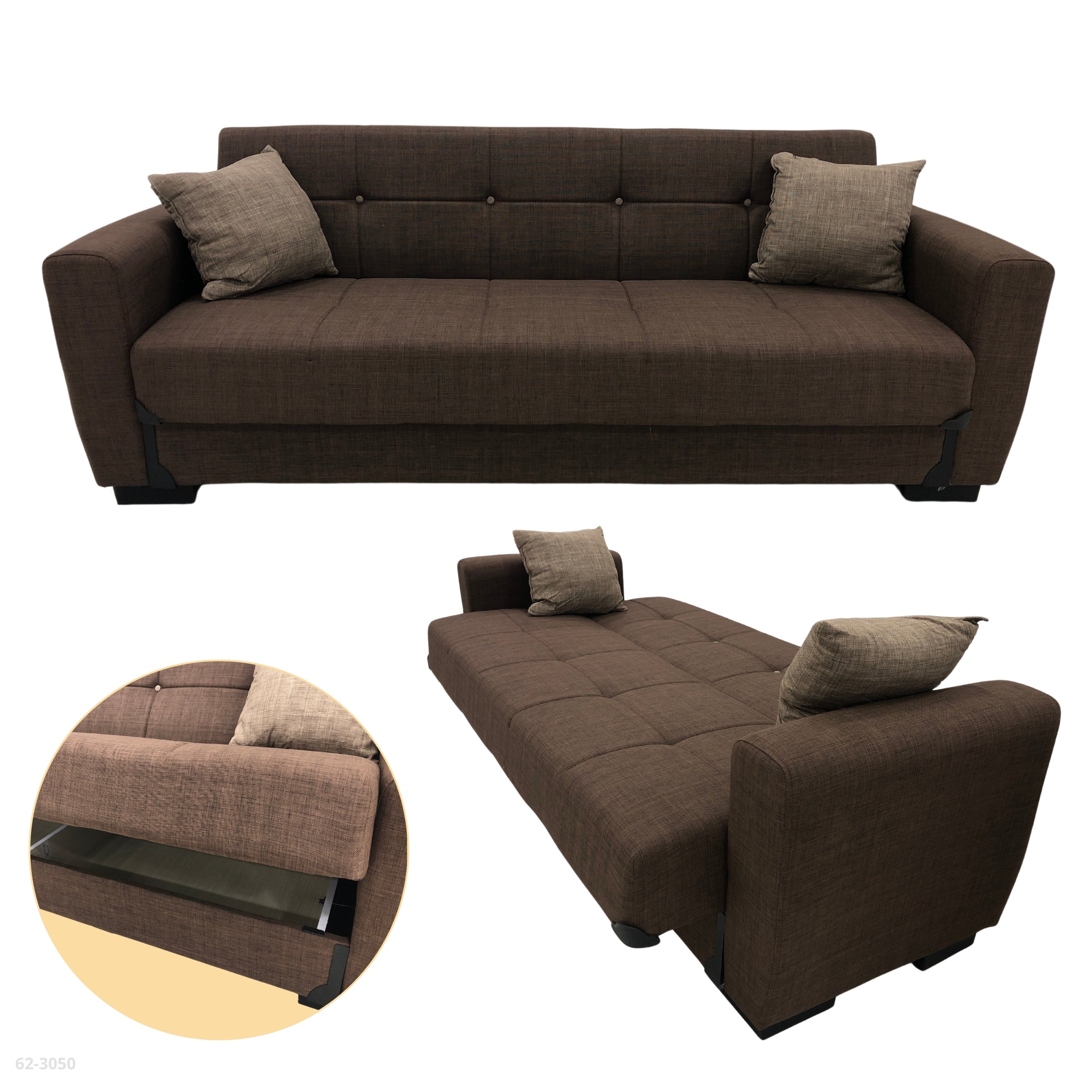 SOFA CAMA BARAN CHOCOLATE
