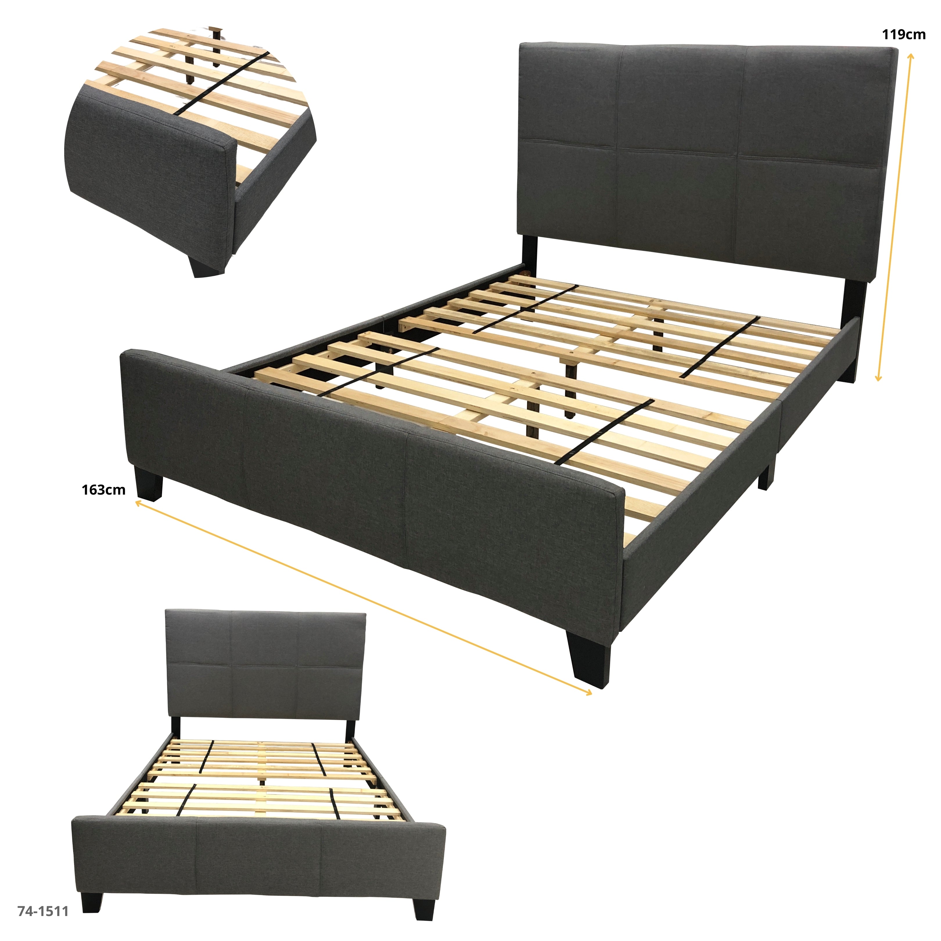 CAMA CAROLINE QUENN GRIS