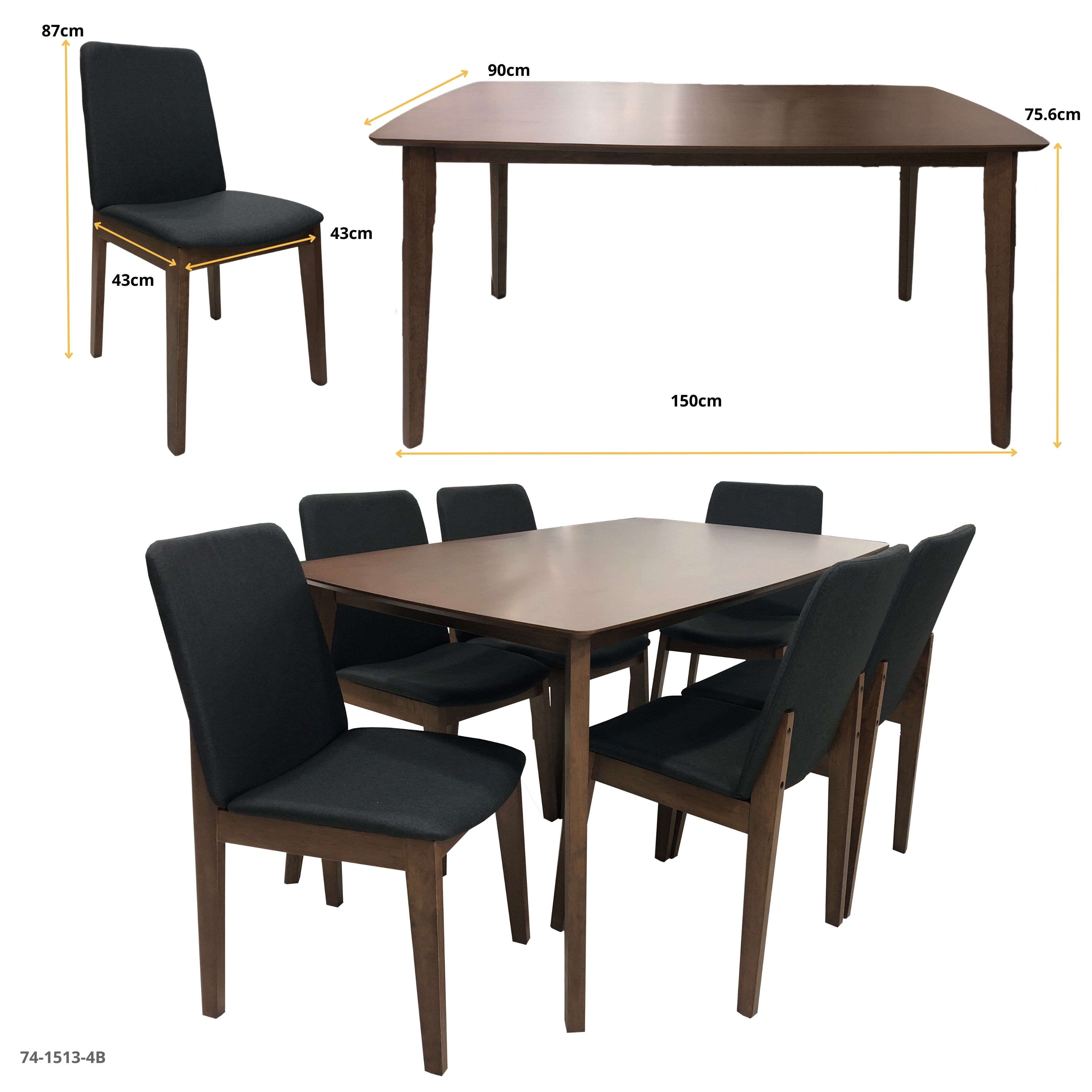 PLASTIC 5-SEAT TERRACE SET SATANA / 8-0138